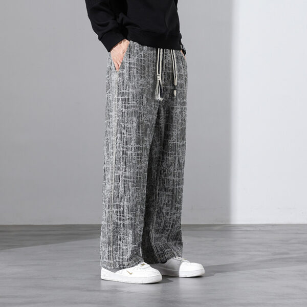 Loose Tappered Korean Style Trendy Casual Pants - Image 4
