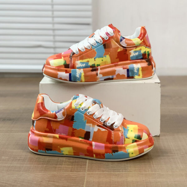 Hand-painted Shoes Women's Platform Casual Shoes Painted Sports - Image 9