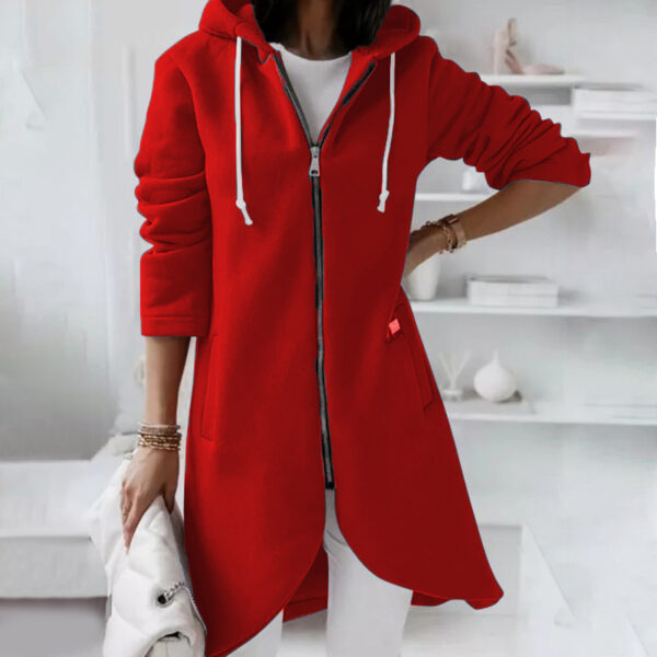 Hoodie Sweatshirt Zipper Hooded Long Sleeve Sweater With Pocket Outerwear Tops Clothes - Image 8