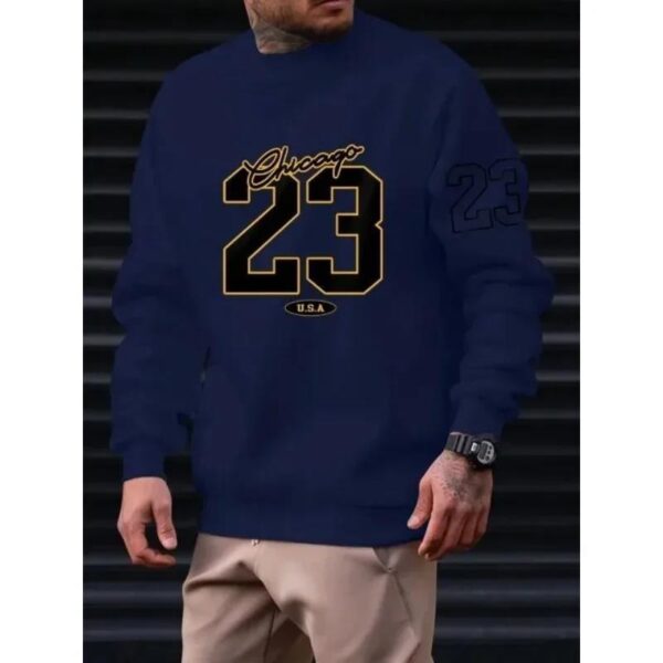 Art Letter Design Man Clothes Set Style Fleece Sweats - Image 6