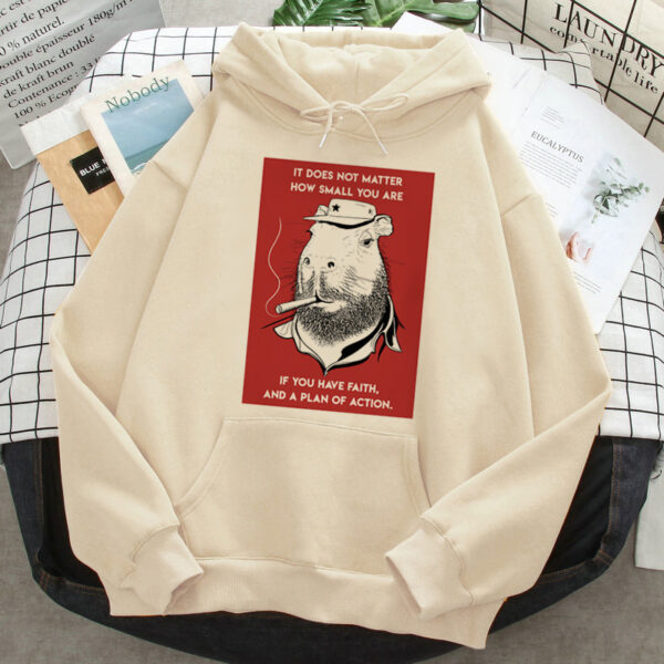 Capybara Hoodies Female Korean Hip Hop Anime Harajuku Women H - Image 2