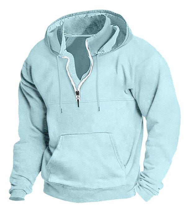 European And American Autumn And Winter New Hooded Sweater Thick Casual Jacket Men - Image 3