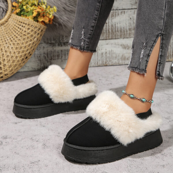 Autumn And Winter New Ladies Platform Cotton-padded Boots - Image 5