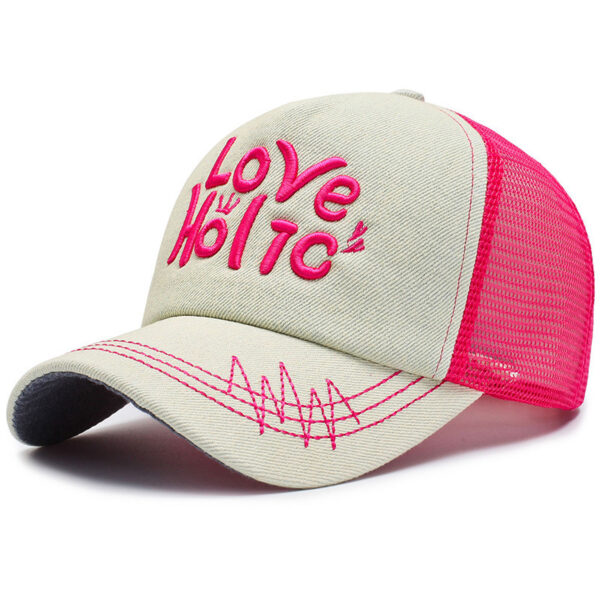 Spring And Summer Fashion Embroidery Alphabet Peaked Cap Outdoor Travel - Image 9