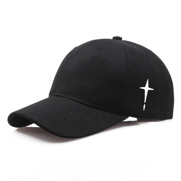 Baseball Cap Men's Polyester Cotton Cross Print Casual Sun Hat - Image 8