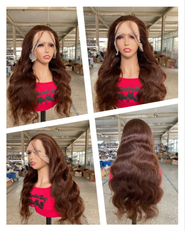 Real Human Straight Hair Wig Head Cover - Image 7