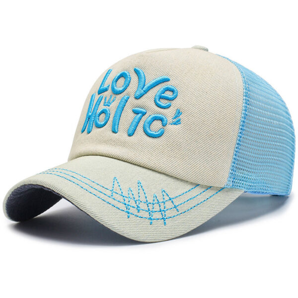 Spring And Summer Fashion Embroidery Alphabet Peaked Cap Outdoor Travel - Image 6