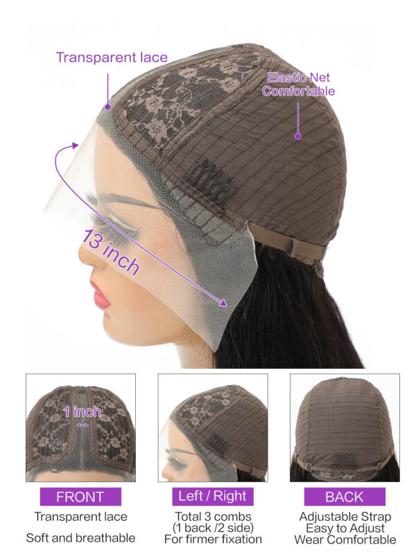 Front Lace Wig Human Hair Wig - Image 6