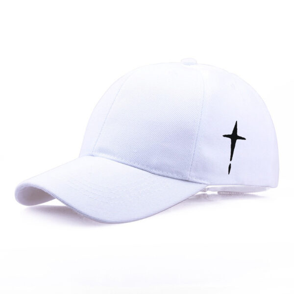 Baseball Cap Men's Polyester Cotton Cross Print Casual Sun Hat - Image 2