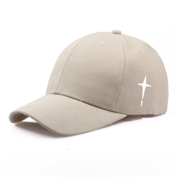 Baseball Cap Men's Polyester Cotton Cross Print Casual Sun Hat - Image 6