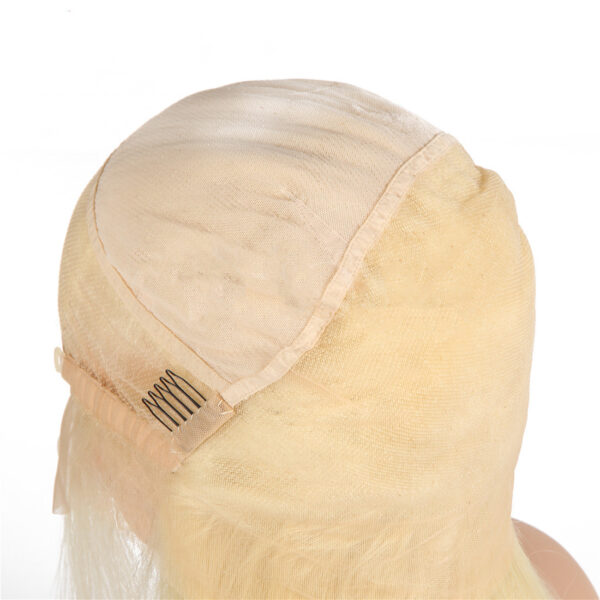Semi Lace Real Wig Blond Headgear - Image 4
