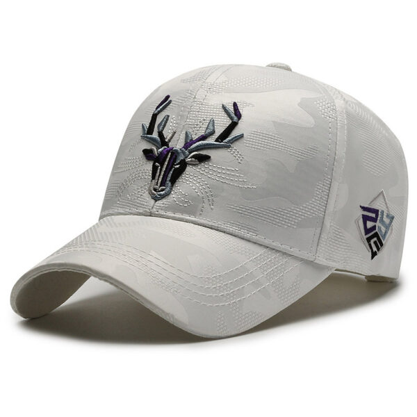 Embroidery Hat Elk Peaked Cap - Image 7