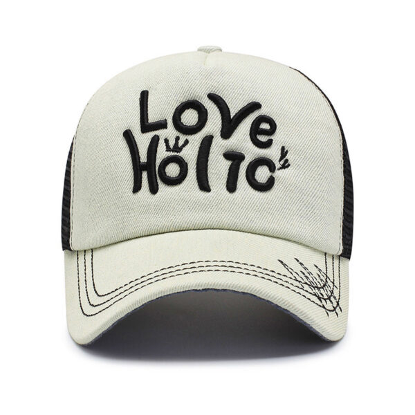 Spring And Summer Fashion Embroidery Alphabet Peaked Cap Outdoor Travel - Image 2