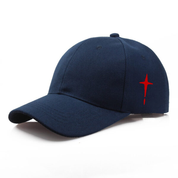 Baseball Cap Men's Polyester Cotton Cross Print Casual Sun Hat - Image 9