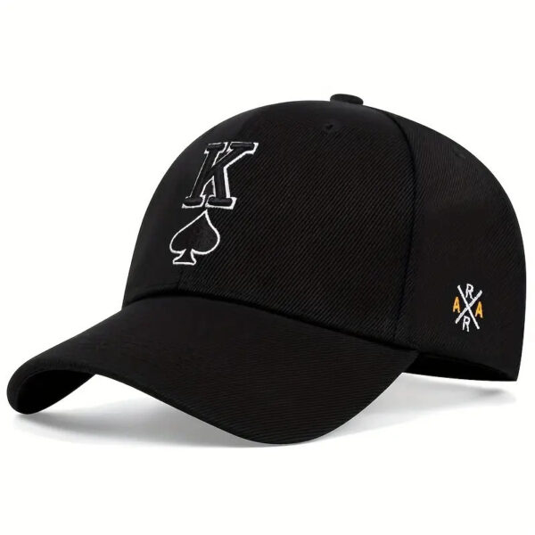 Embroidered Spade K Sun Hat - Image 3