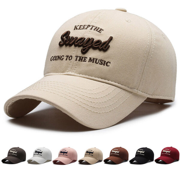 Outdoor Peaked Cap Men And Women Spring And Summer Sun Hat All-match Make Your Face Look Smaller - Image 5