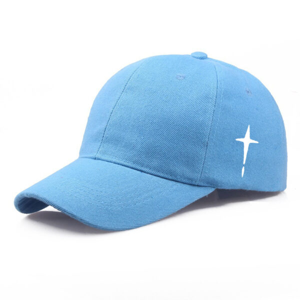 Baseball Cap Men's Polyester Cotton Cross Print Casual Sun Hat - Image 4