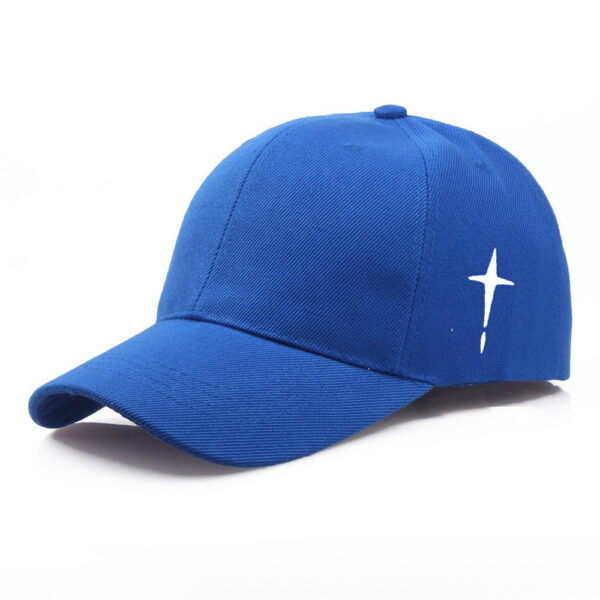 Baseball Cap Men's Polyester Cotton Cross Print Casual Sun Hat - Image 10